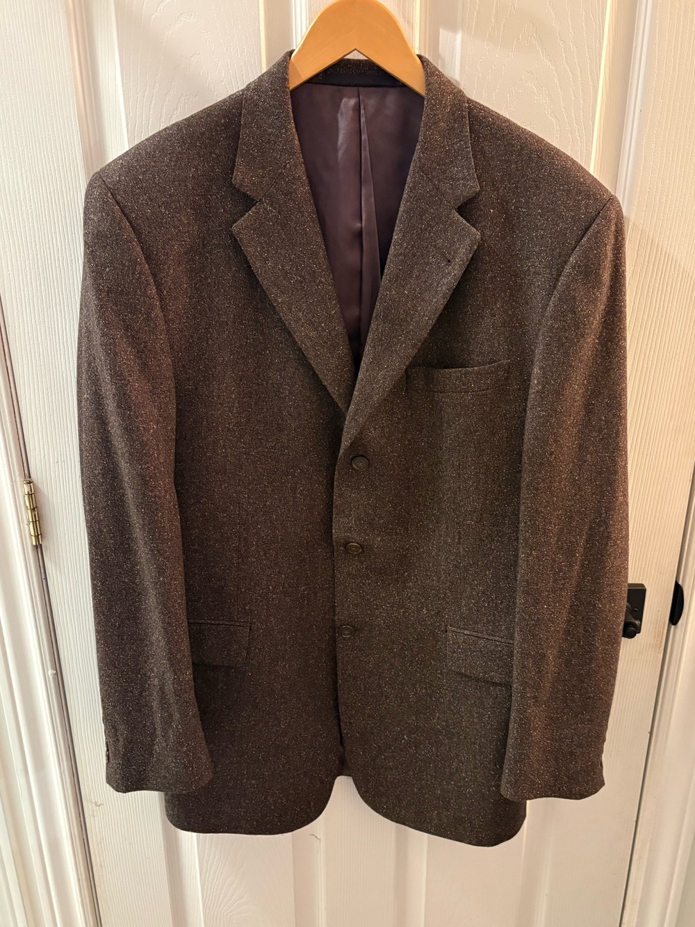 Burberry Dark Brown Wool Sport Coat - Three-Button Blazer